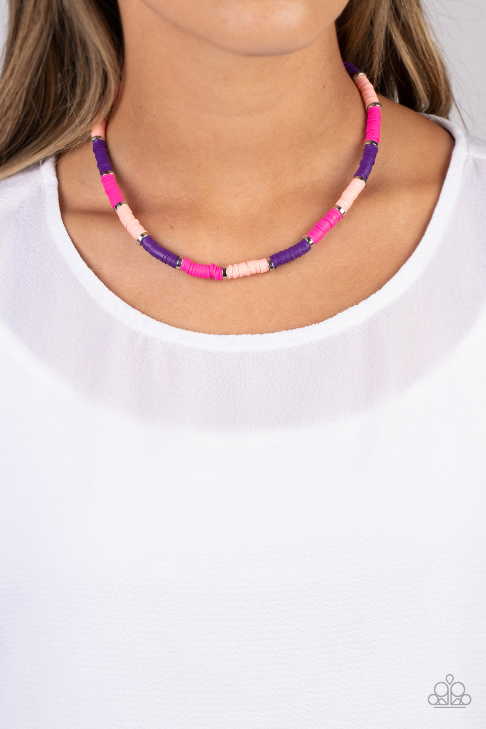 RAINBOW ROAD PINK-NECKLACE