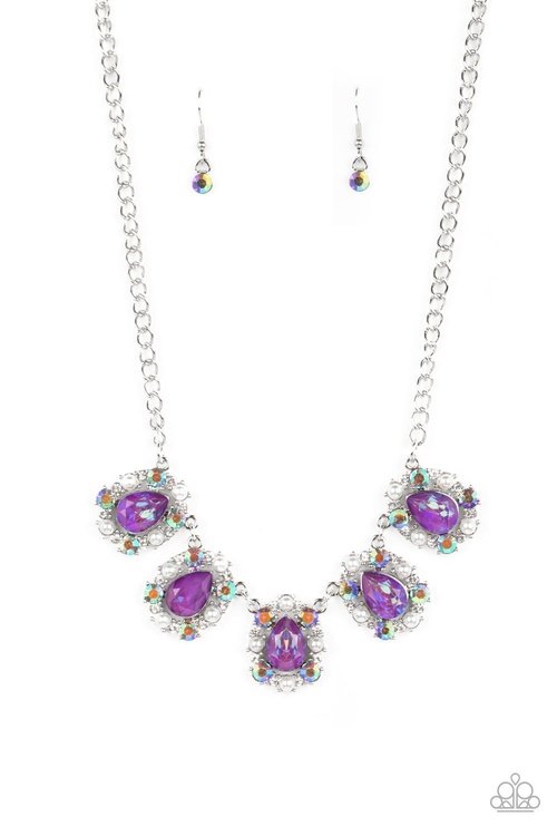 PEARLY POND PURPLE-NECKLACE