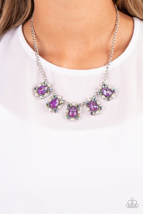 PEARLY POND PURPLE-NECKLACE