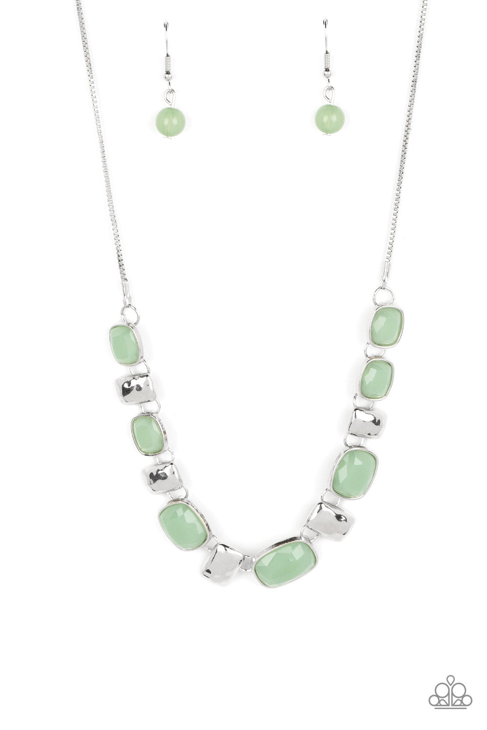 POLISHED PARADE GREEN-NECKLACE