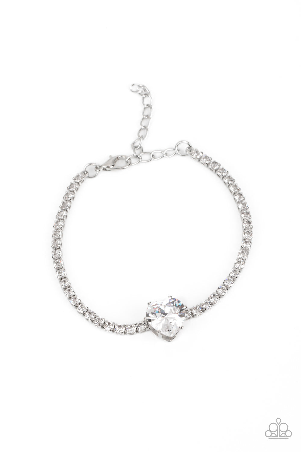 BEDAZZLED BEAUTY WHITE-BRACELET