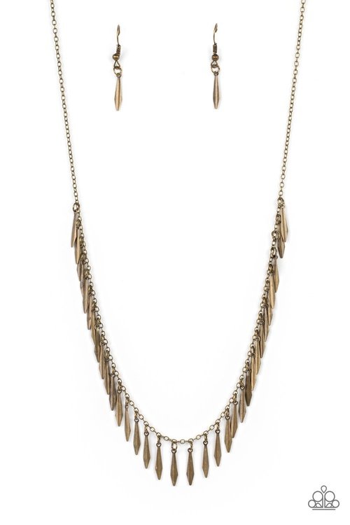 STRIKING SHEEN BRASS-NECKLACE