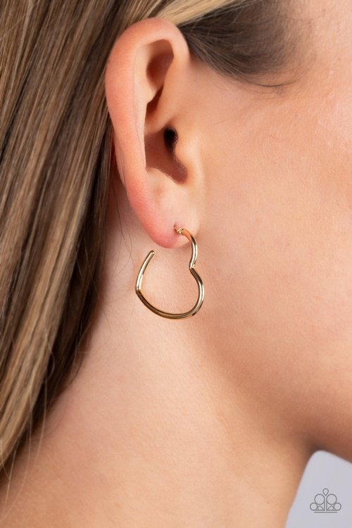 BURNISHED BEAU GOLD-EARRINGS