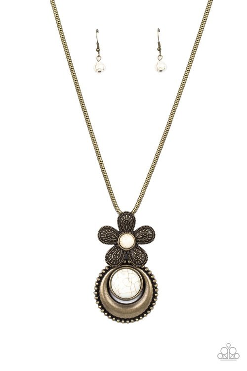 BOHEMIAN BLOSSOM BRASS-NECKLACE