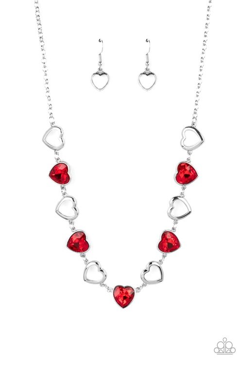 CONTEMPORARY CUPID RED-NECKLACE
