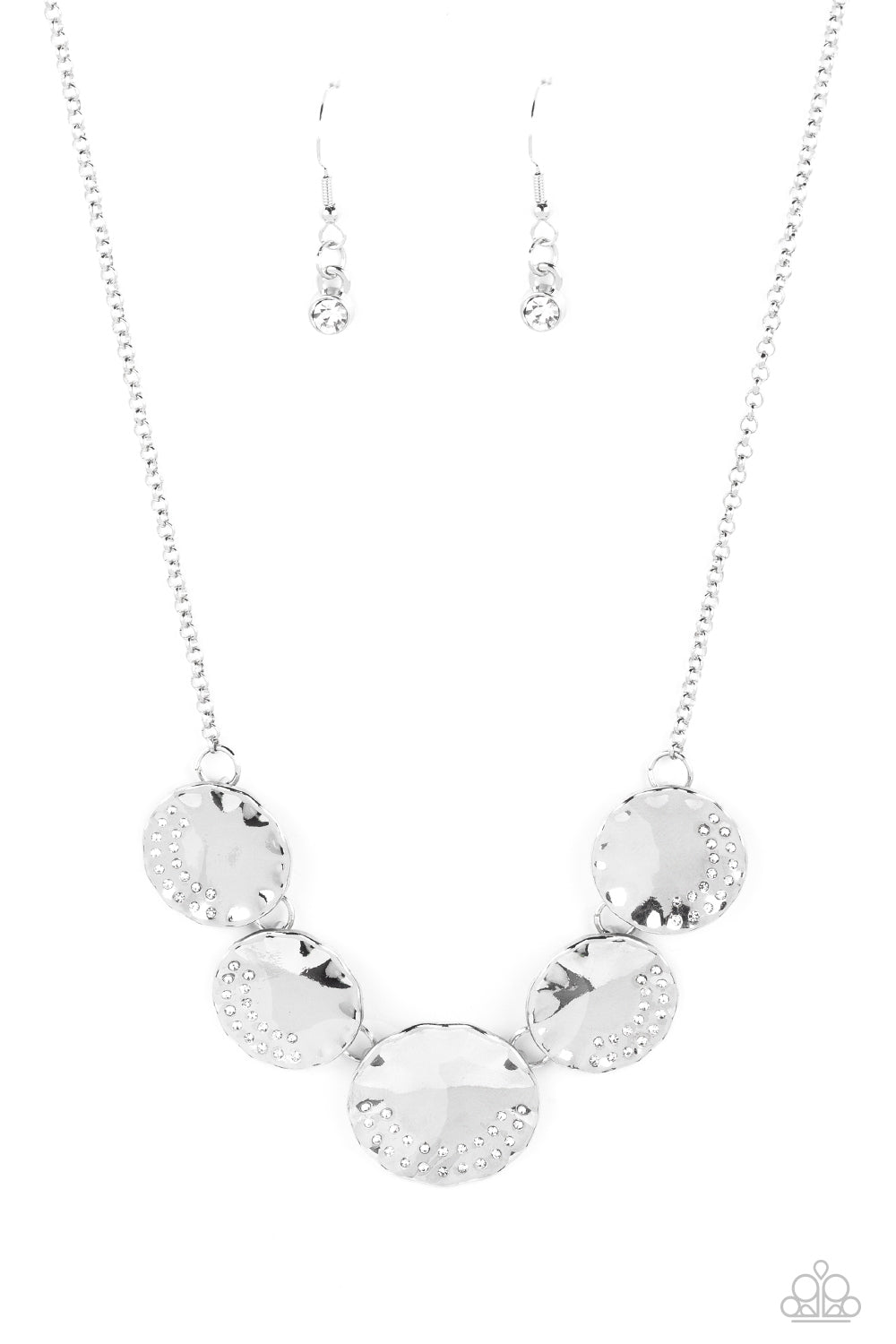 SWANKY SHIMMER WHITE-NECKLACE