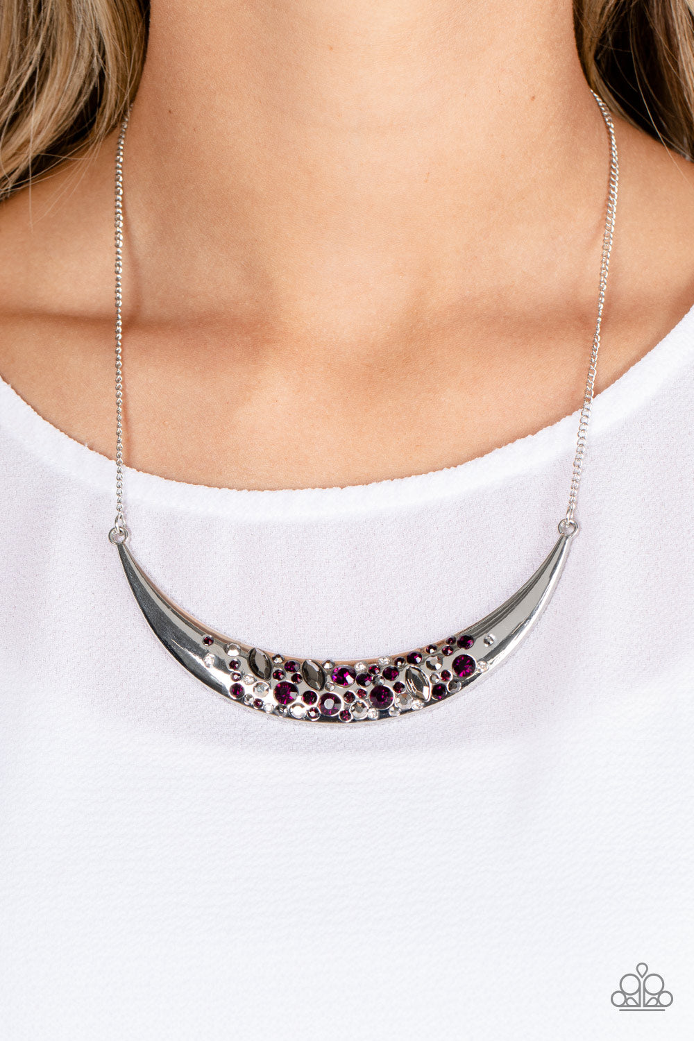 BEJEWELED BARONESS PURPLE-NECKLACE