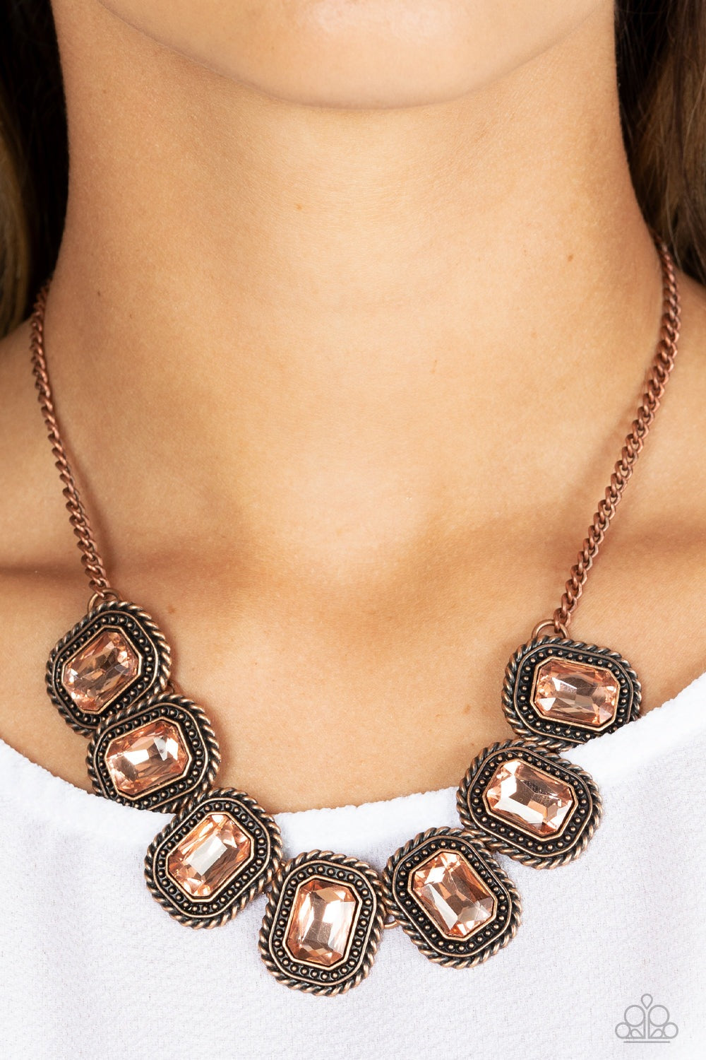 ICED IRON COPPER-NECKLACE