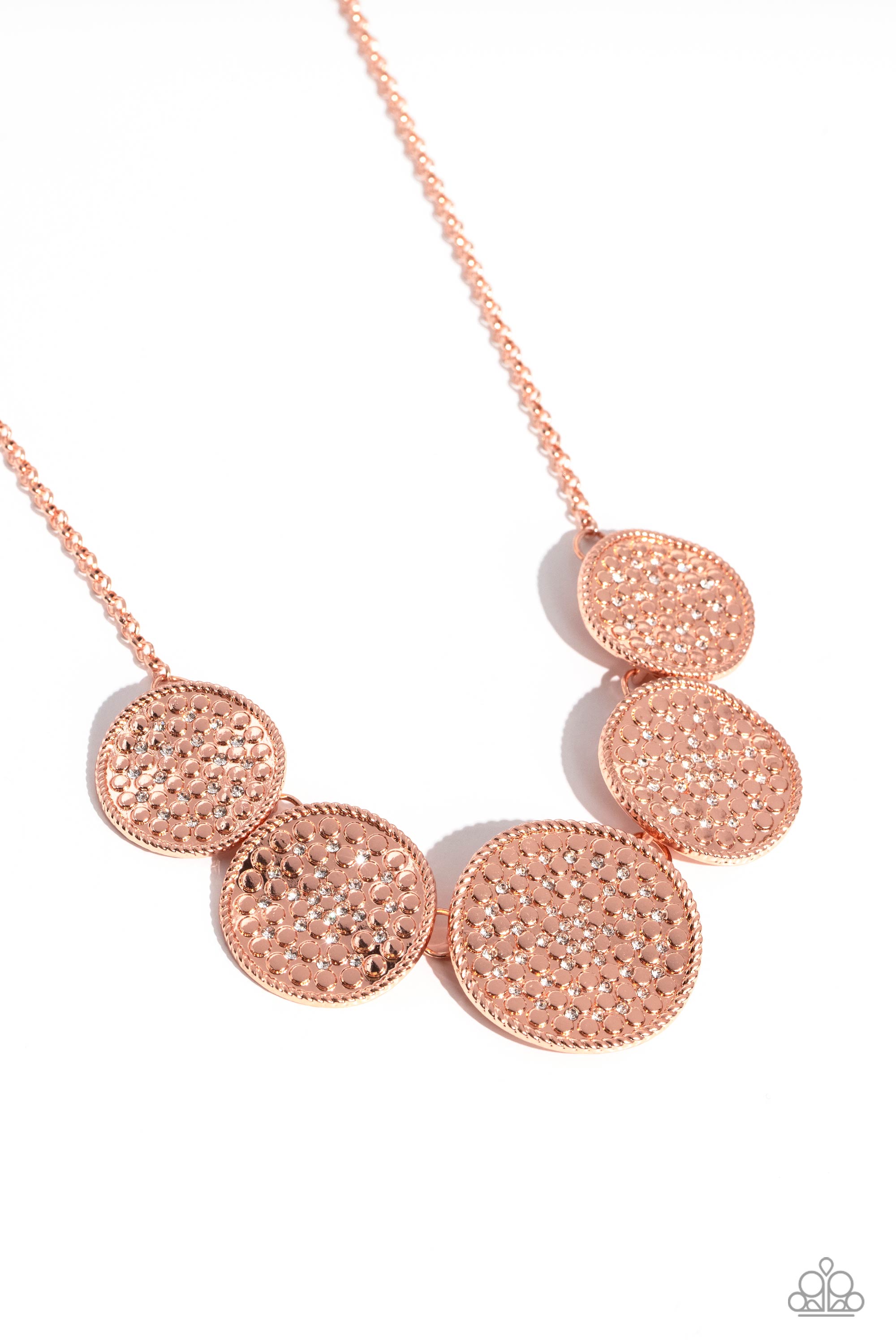 MEDALED MOSAIC COPPER-NECKLACE