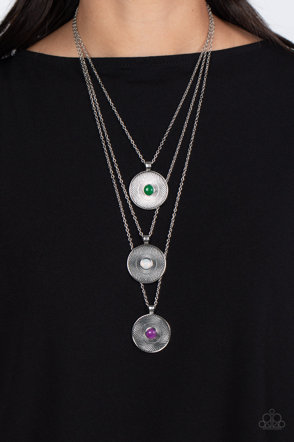 GEOGRAPHIC GRACE PURPLE-NECKLACE