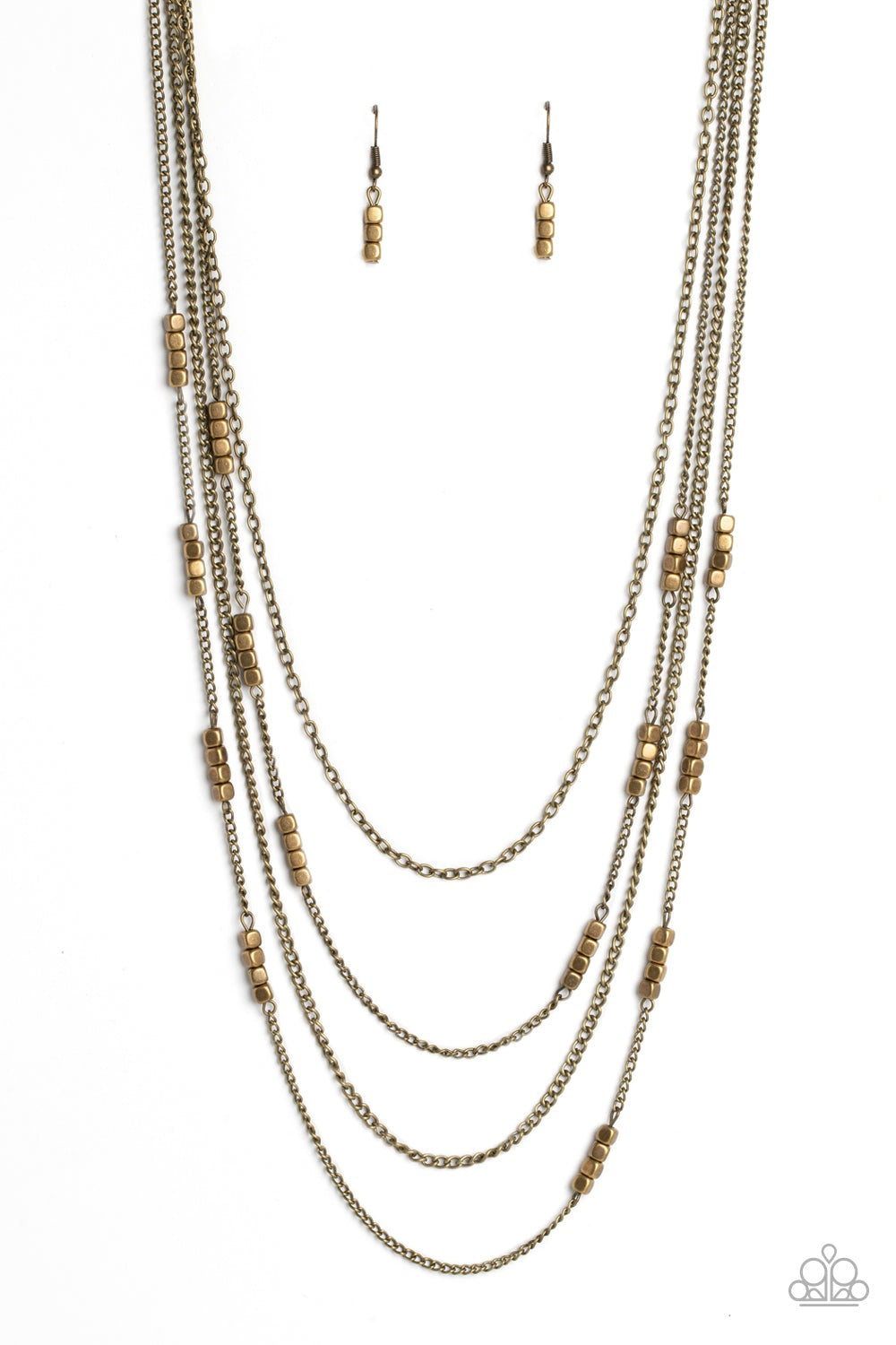 METALLIC MONARCH BRASS-NECKLACE