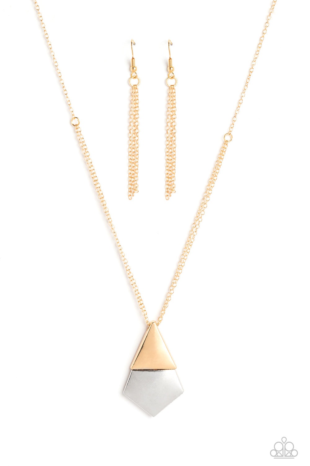 POSH PYRAMID GOLD-NECKLACE