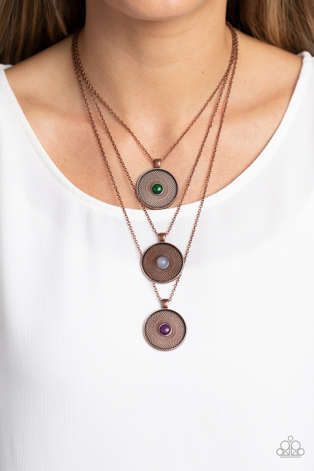 GEOGRAPHIC GRACE COPPER-NECKLACE