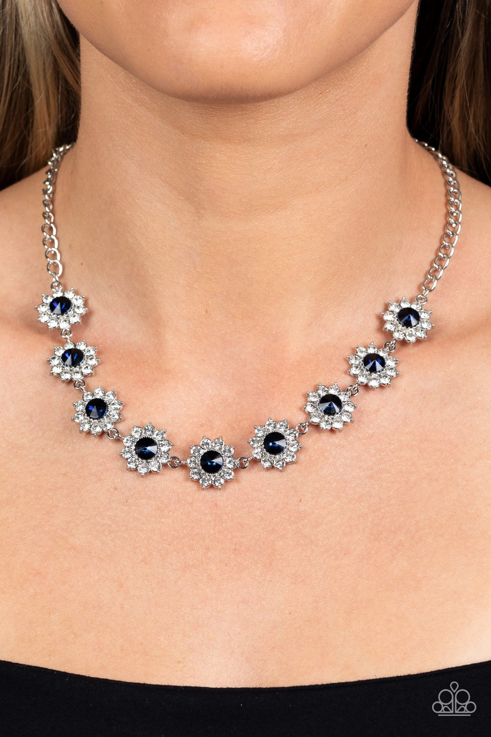 BLOOMING BRILLIANCE BLUE-NECKLACE