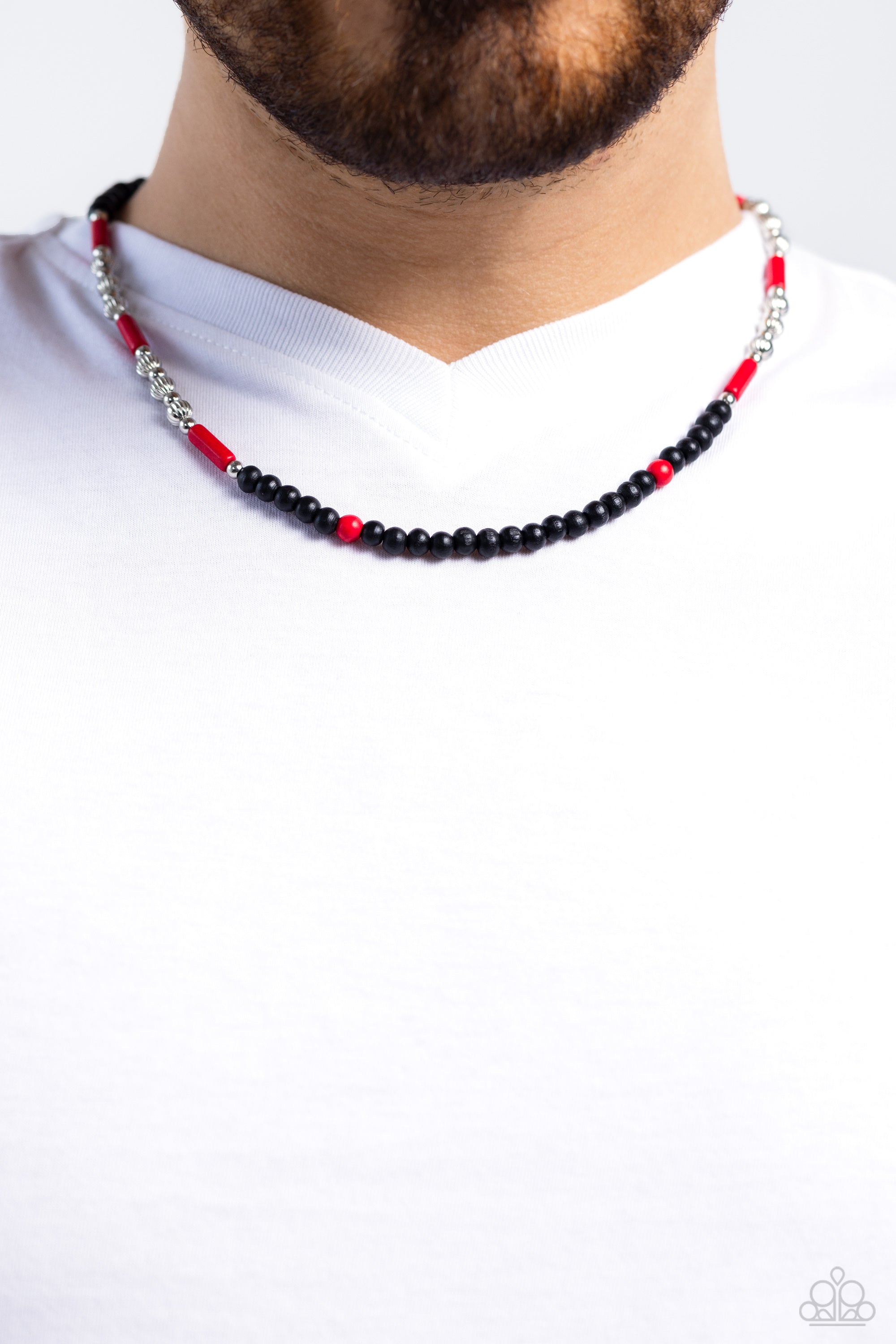 VOLCANIC VALIANCE RED-NECKLACE