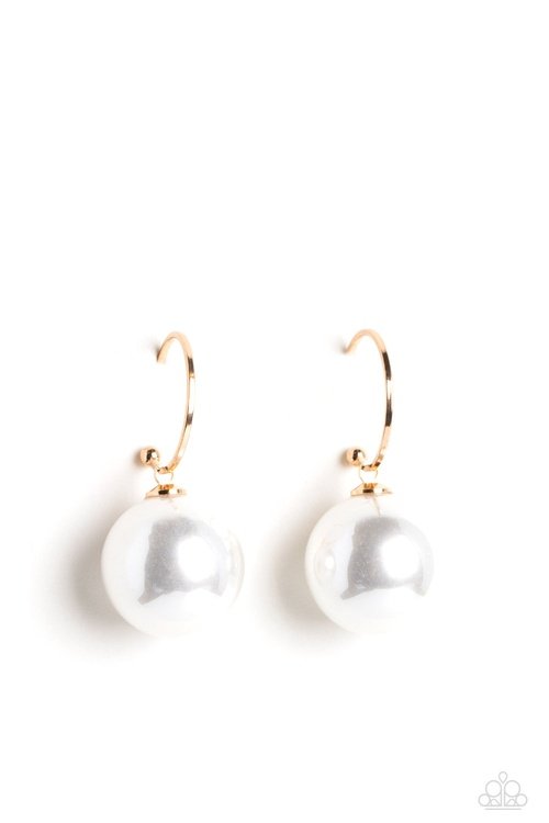 PEARL OF MY EYE GOLD-EARRINGS