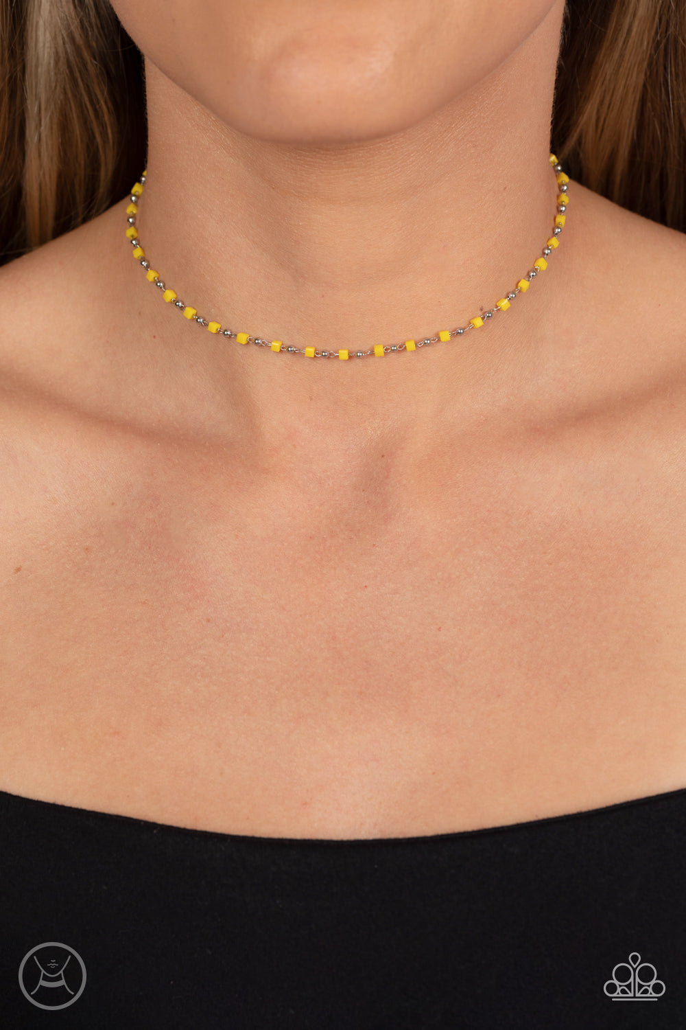 NEON LIGHTS YELLOW-NECKLACE