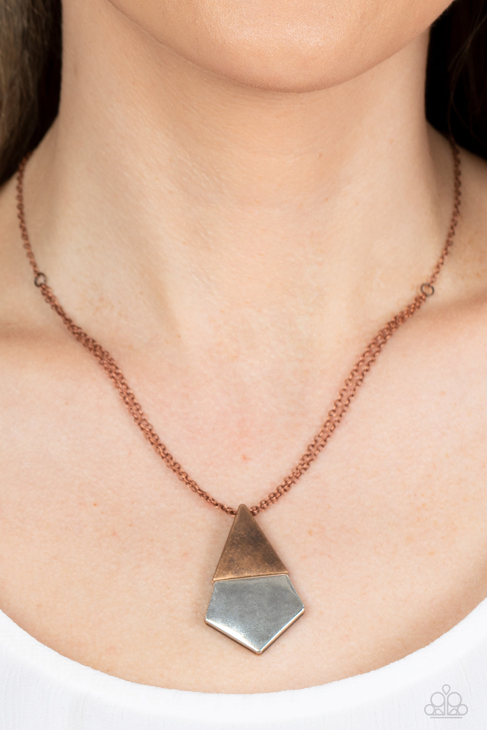 POSH PYRAMID COPPER-NECKLACE