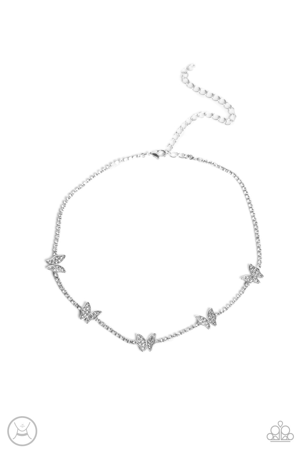 FLUTTERING FANATIC WHITE-NECKLACE