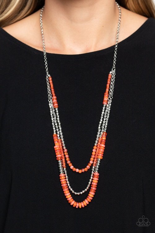 NEWLY NEVERLAND ORANGE-NECKLACE