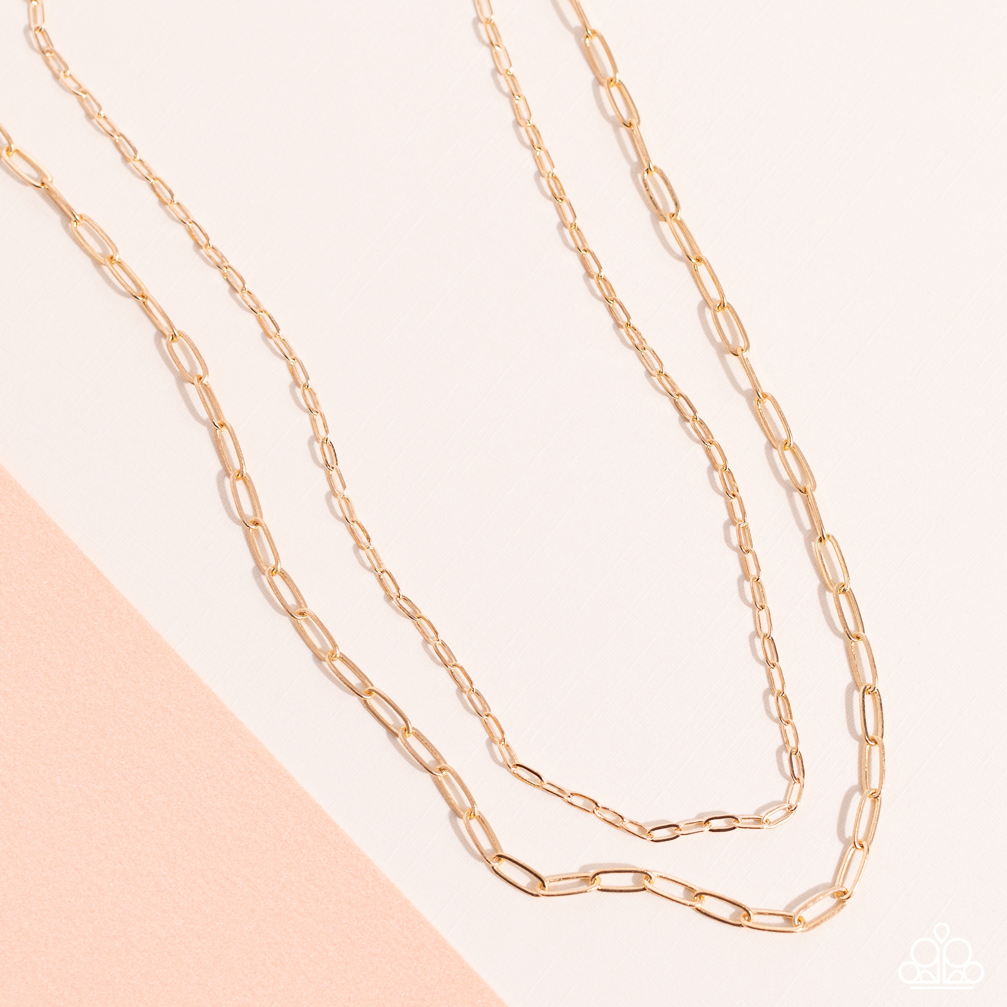 POLISHED PAPERCLIPS GOLD-NECKLACE