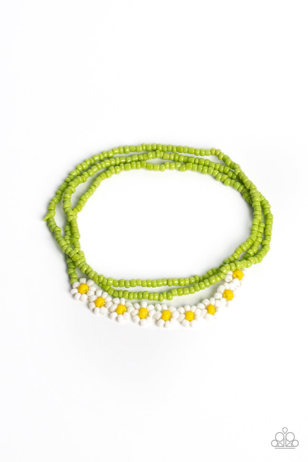 BUZZWORTHY BOTANICALS WHITE-BRACELET