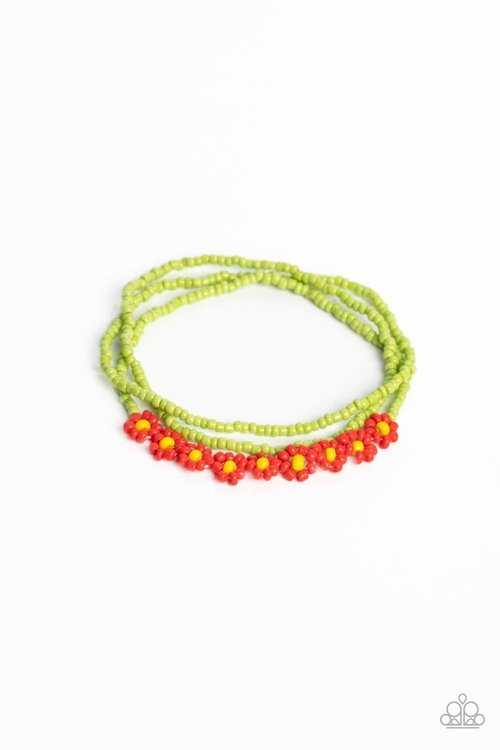 BUZZWORTHY BOTANICALS RED-BRACELET