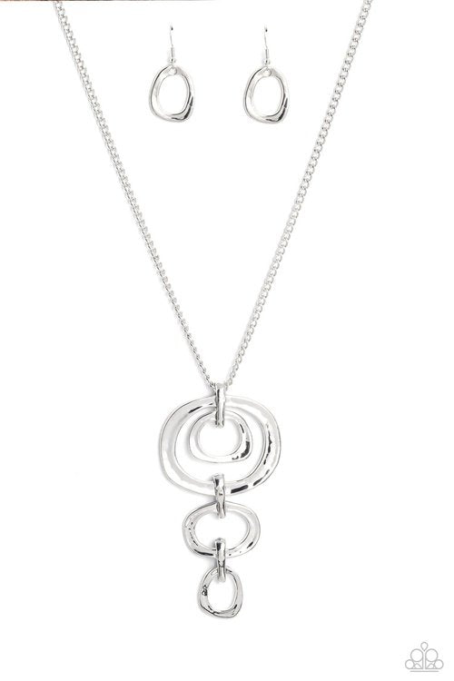 TRANQUIL TRICKLE SILVER-NECKLACE