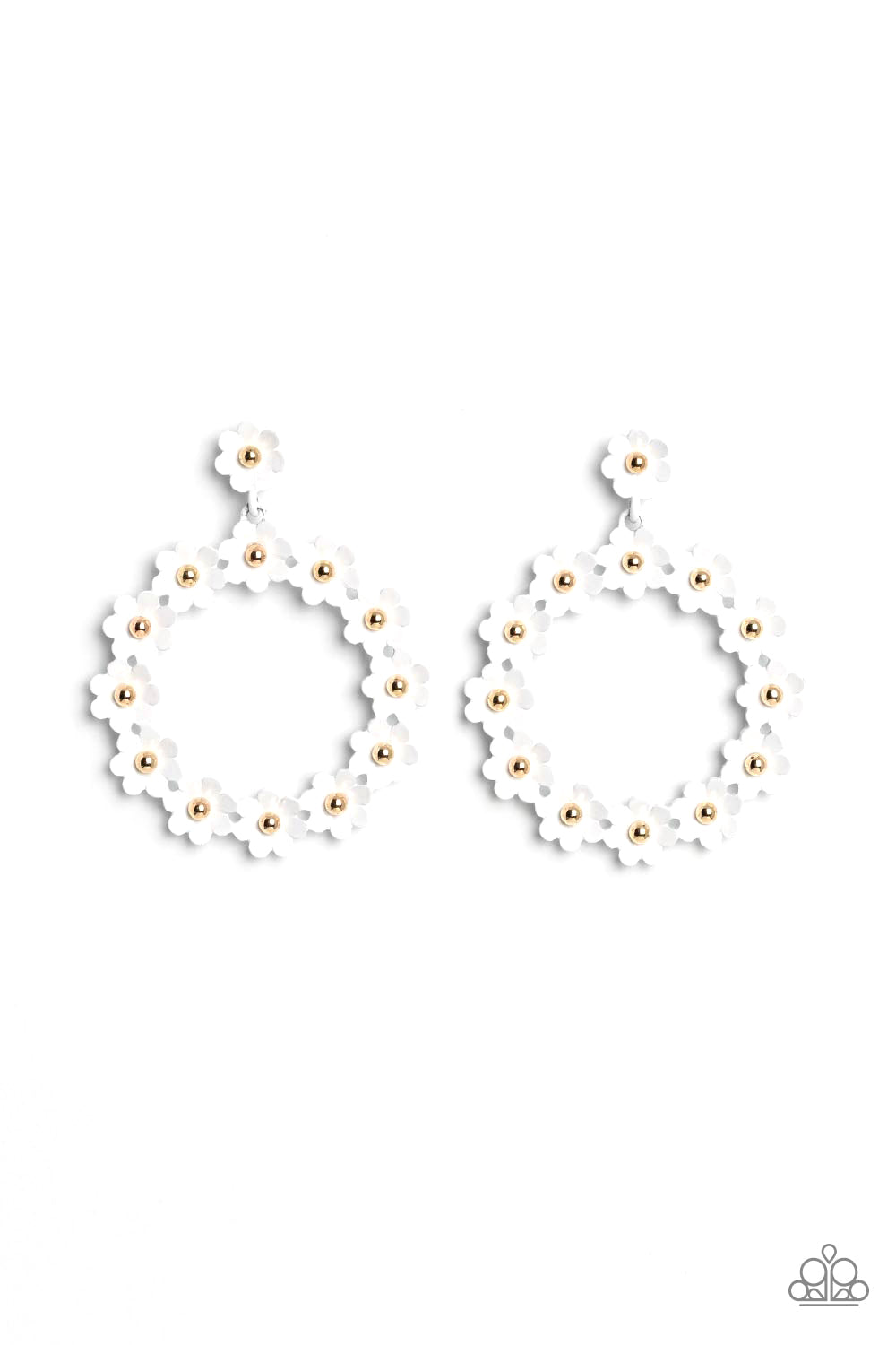 DAISY MEADOWS WHITE-EARRINGS