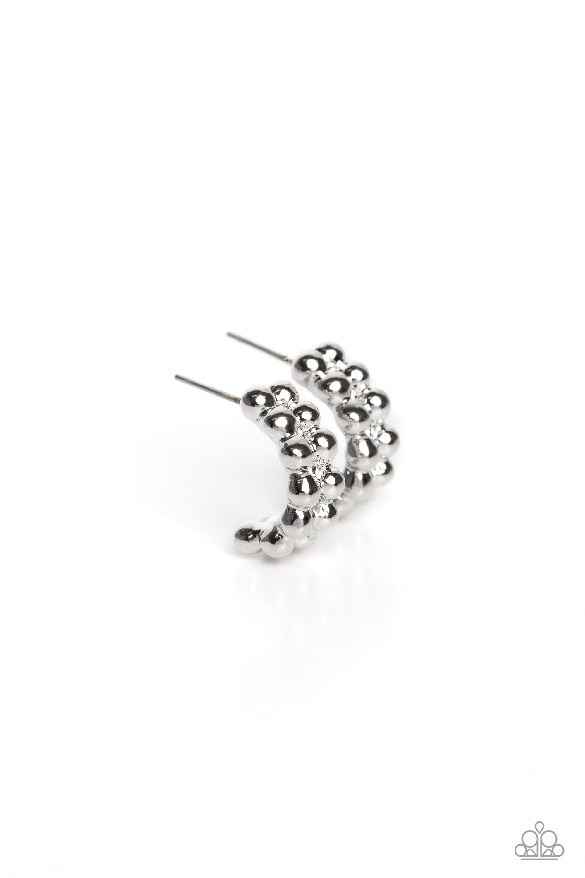 BUBBLING BEAUTY SILVER-EARRINGS