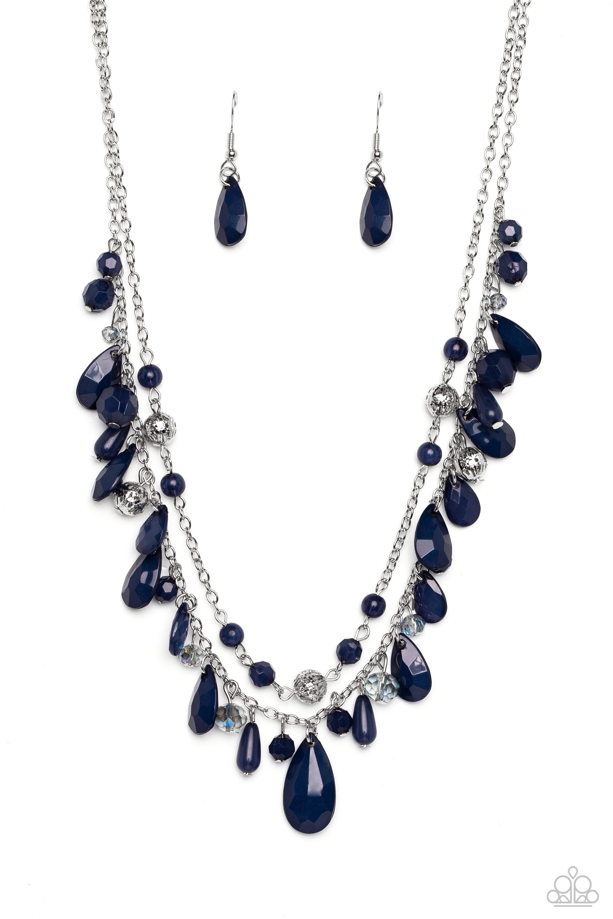 FLIRTY FLOOD BLUE-NECKLACE