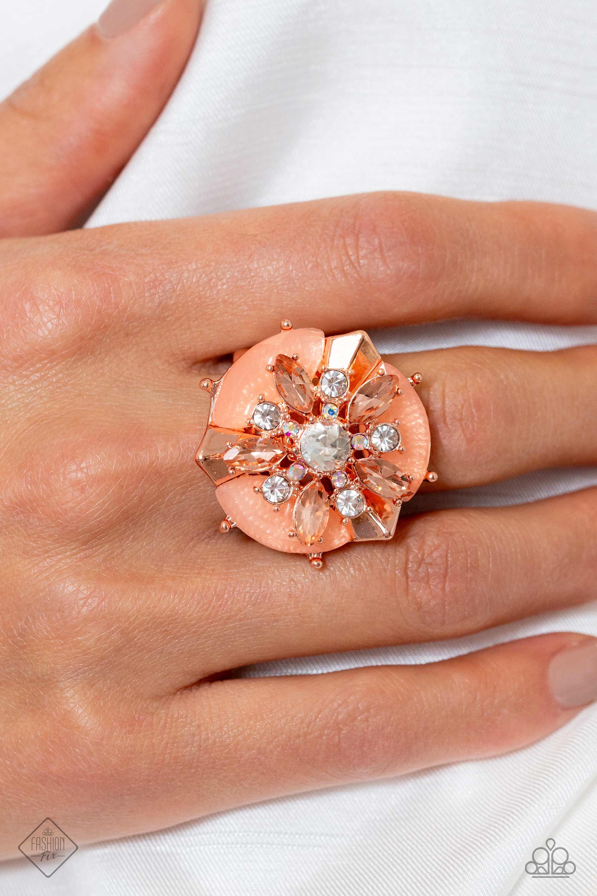 SOFT-HEARTED SALVAGE ROSE GOLD-RING
