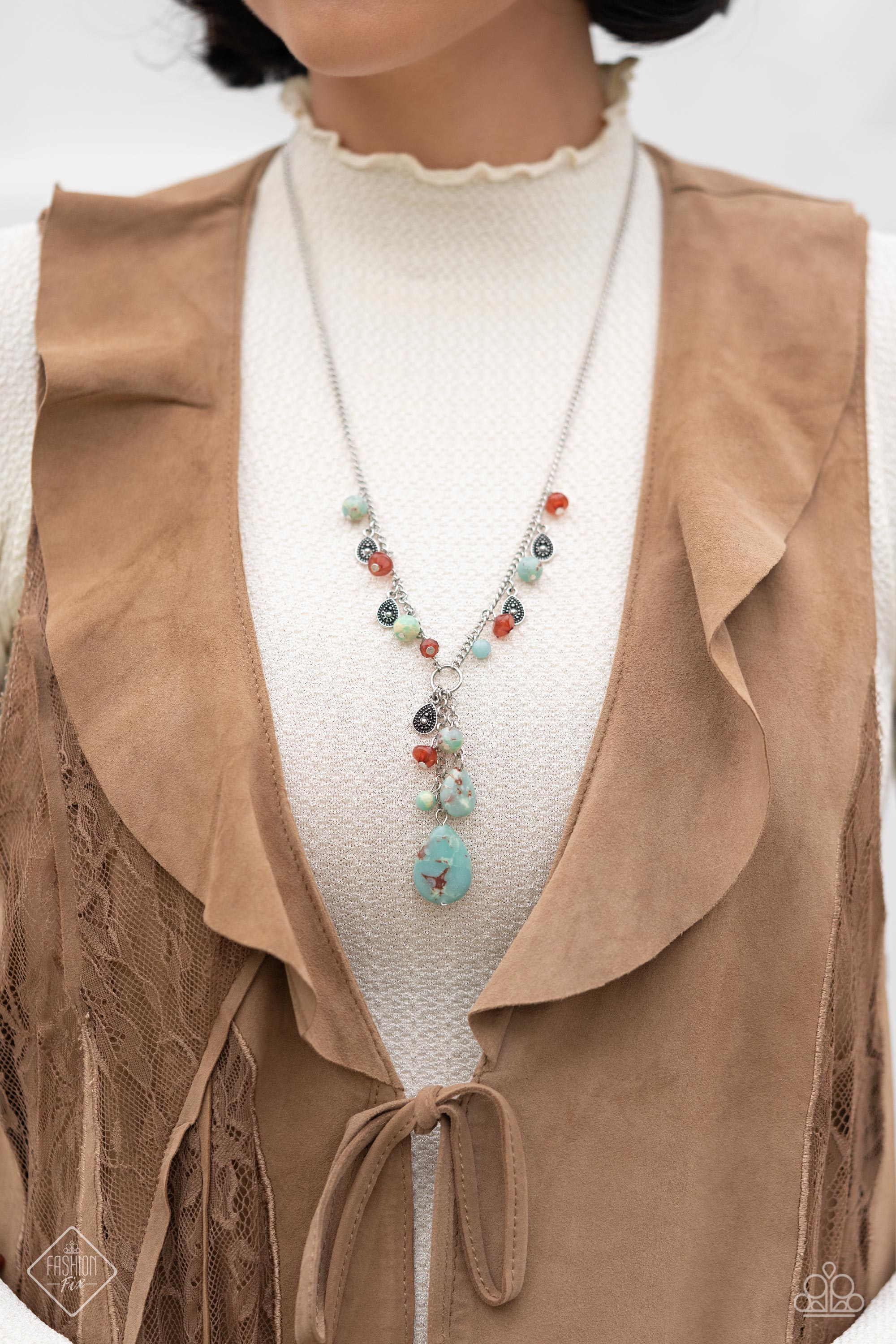 NOTABLY NATURAL BLUE-NECKLACE