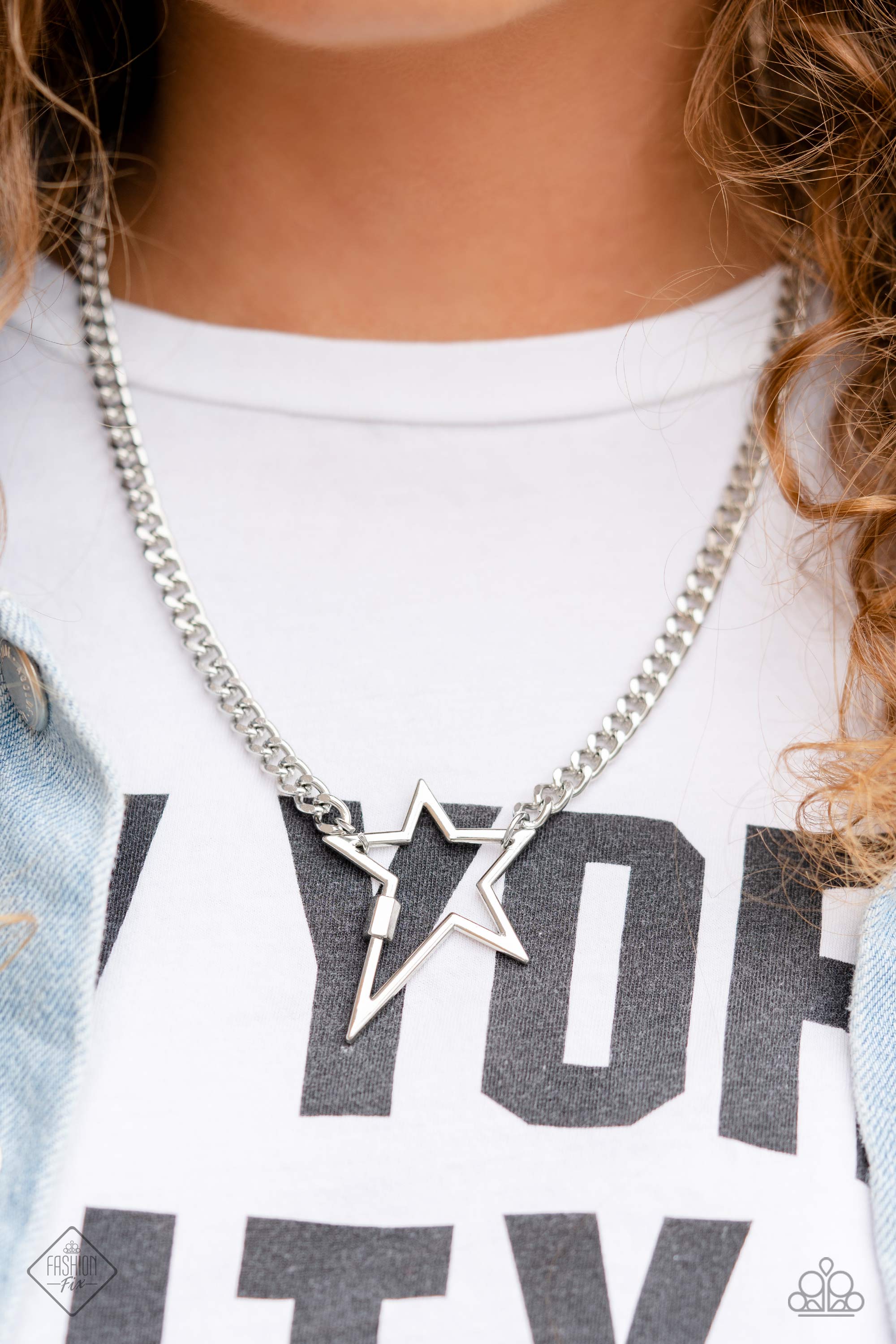 PLAYFUL POPSTAR SILVER-NECKLACE