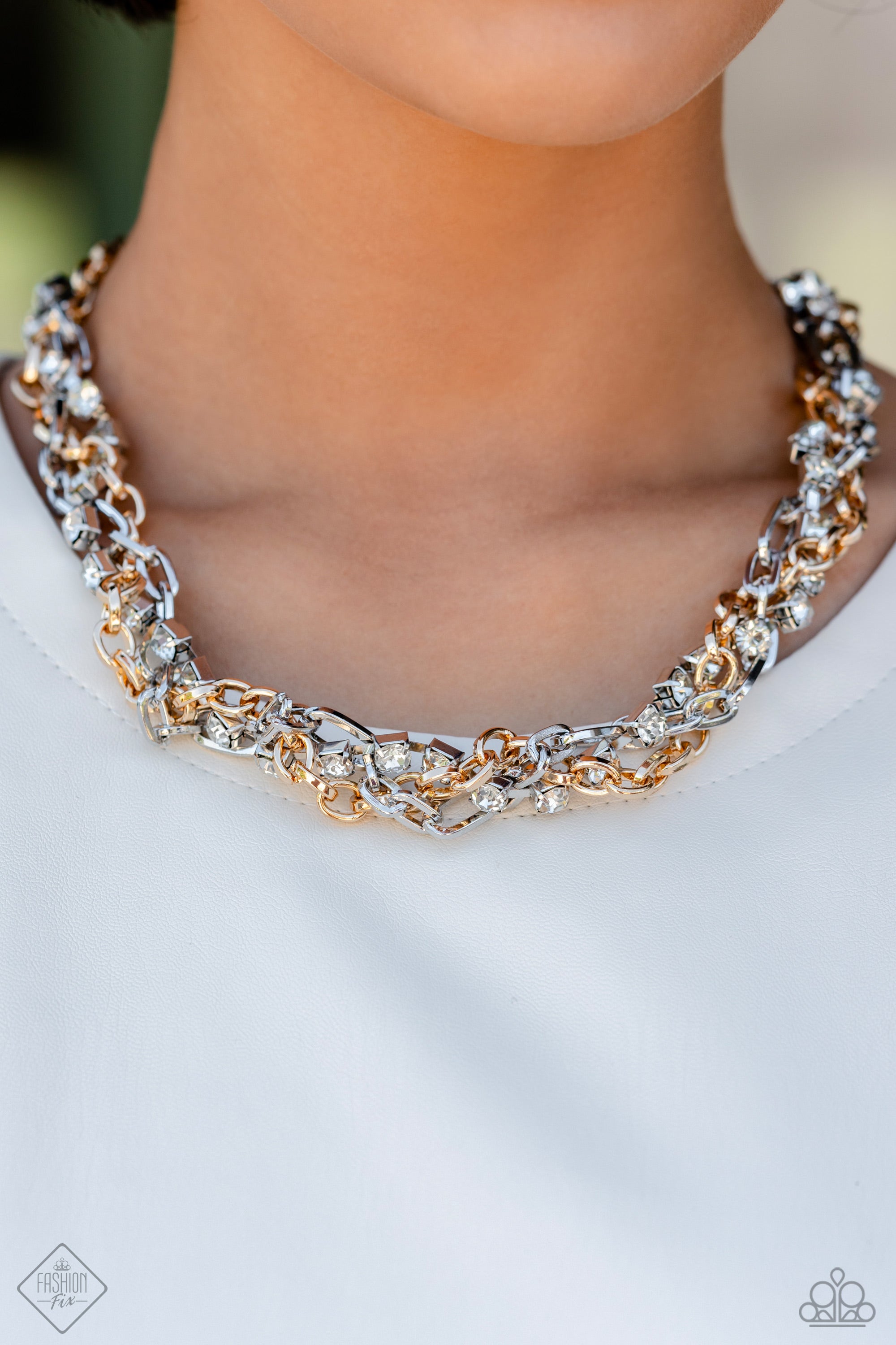 TOTALLY TWO-TONED MULTI-NECKLACE
