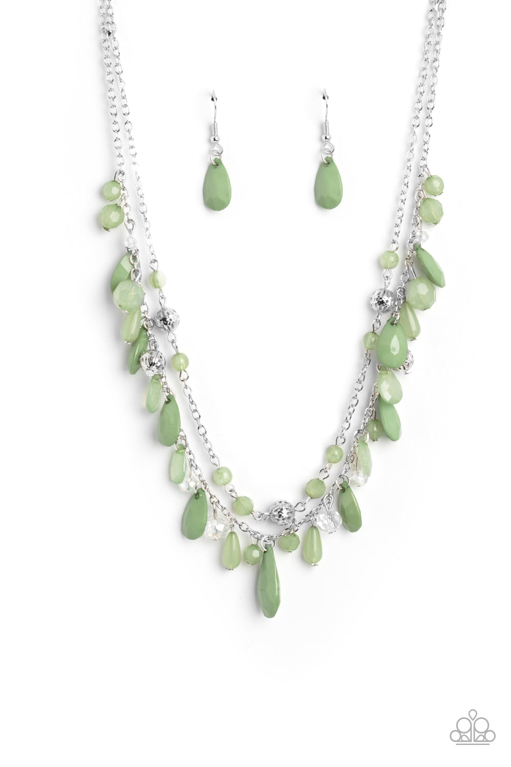 FLIRTY FLOOD GREEN-NECKLACE