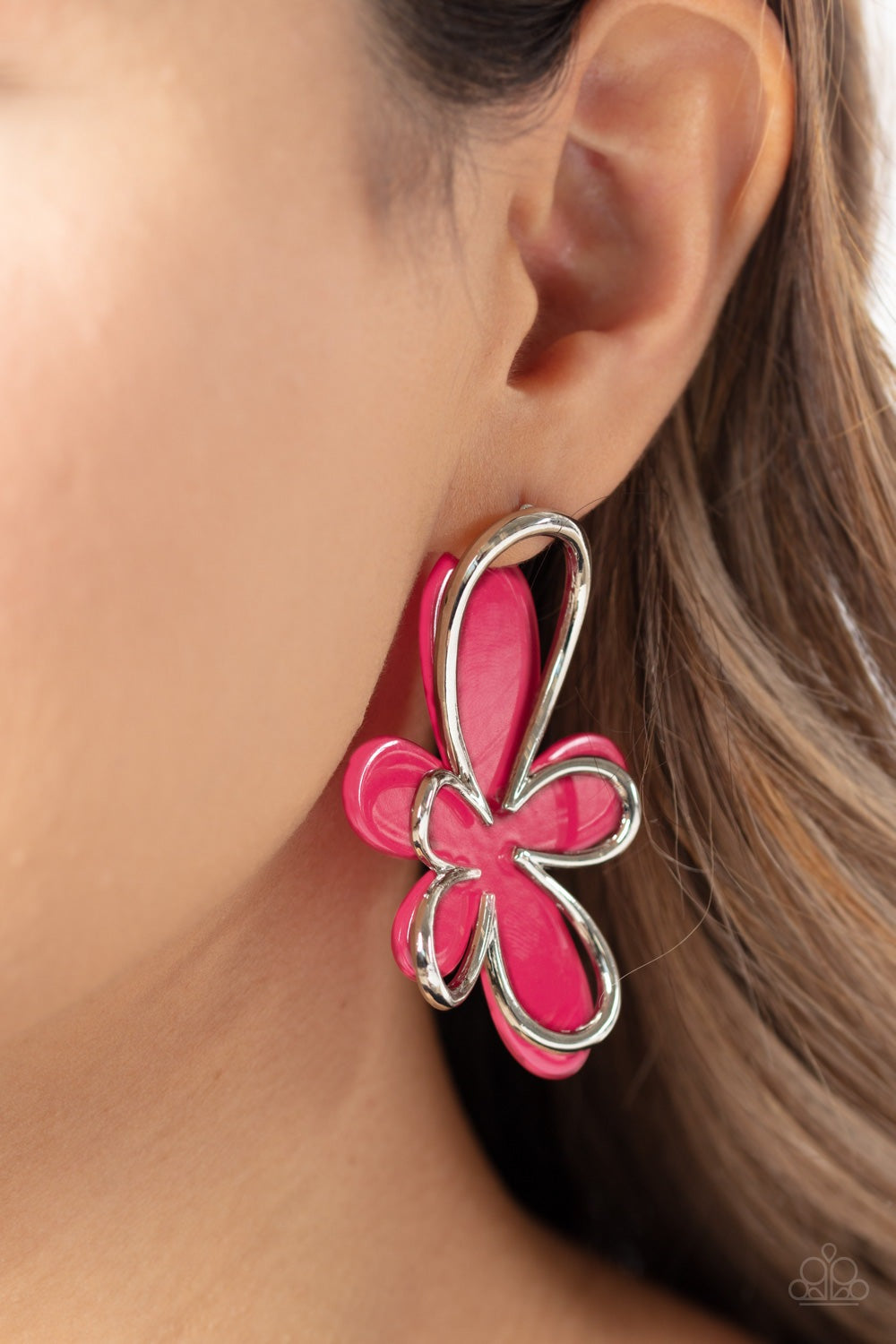 GLIMMERING GARDENS PINK-EARRINGS