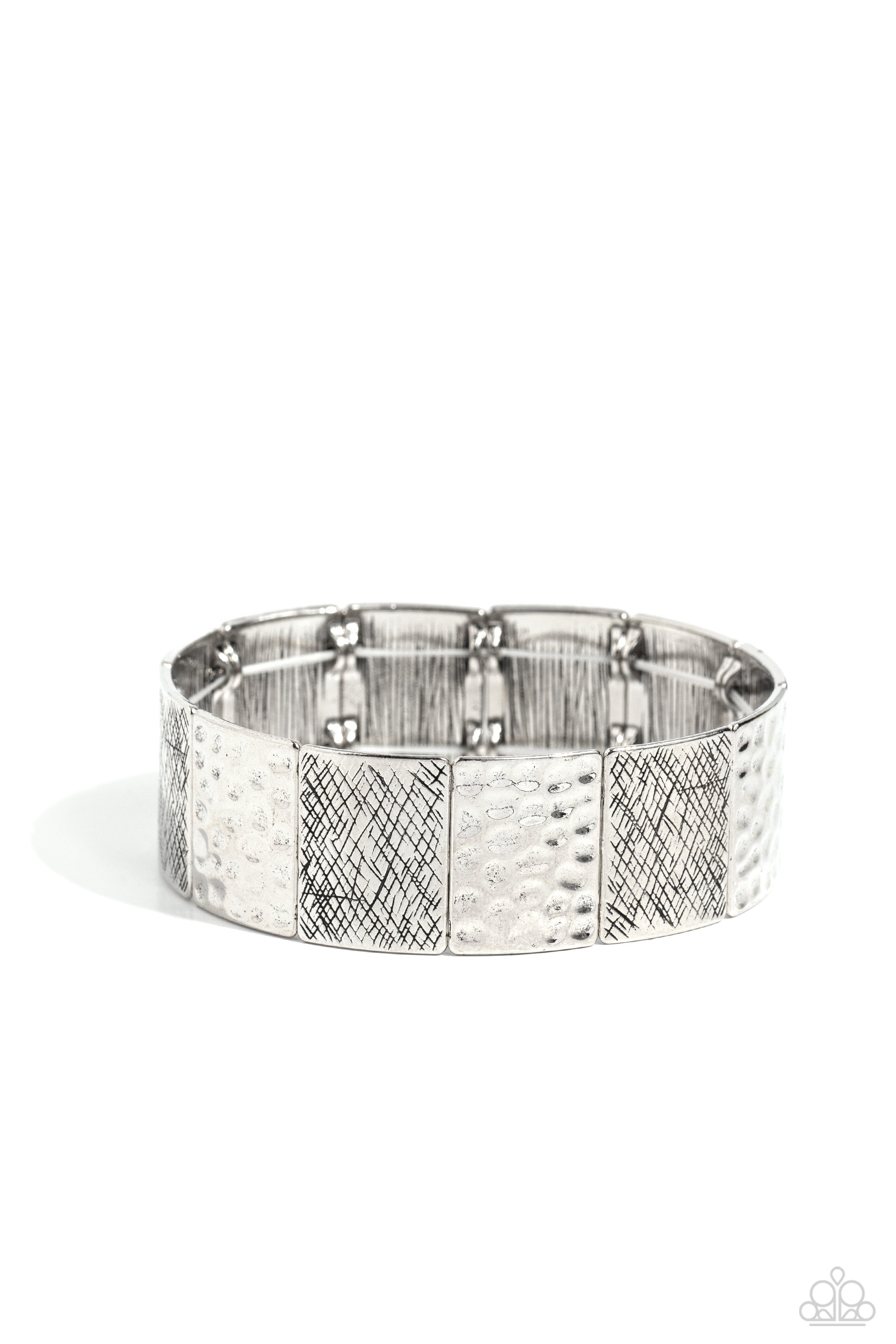 TEXTURED TRAVELER SILVER-BRACELET