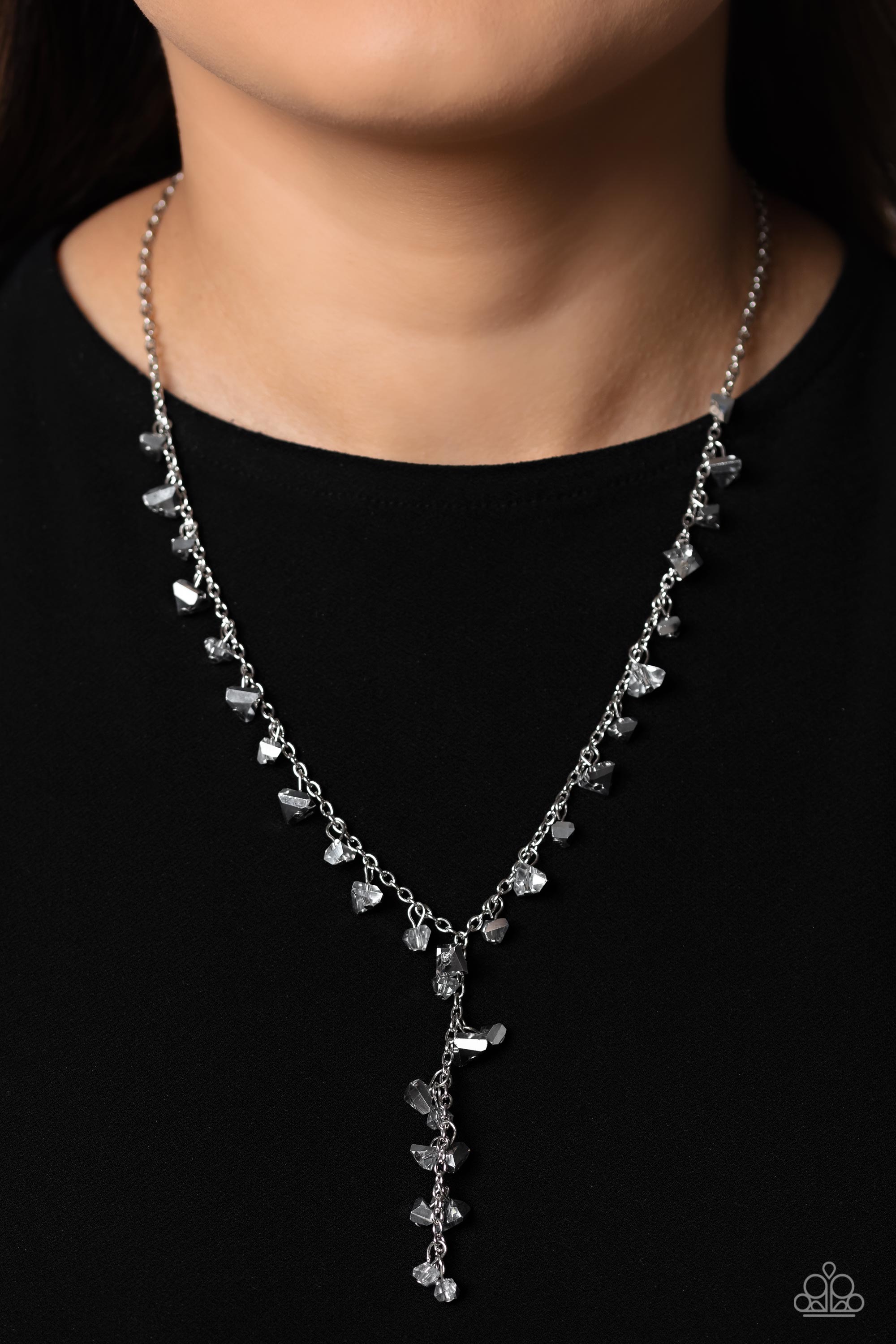 CHISELED CATWALK SILVER-NECKLACE