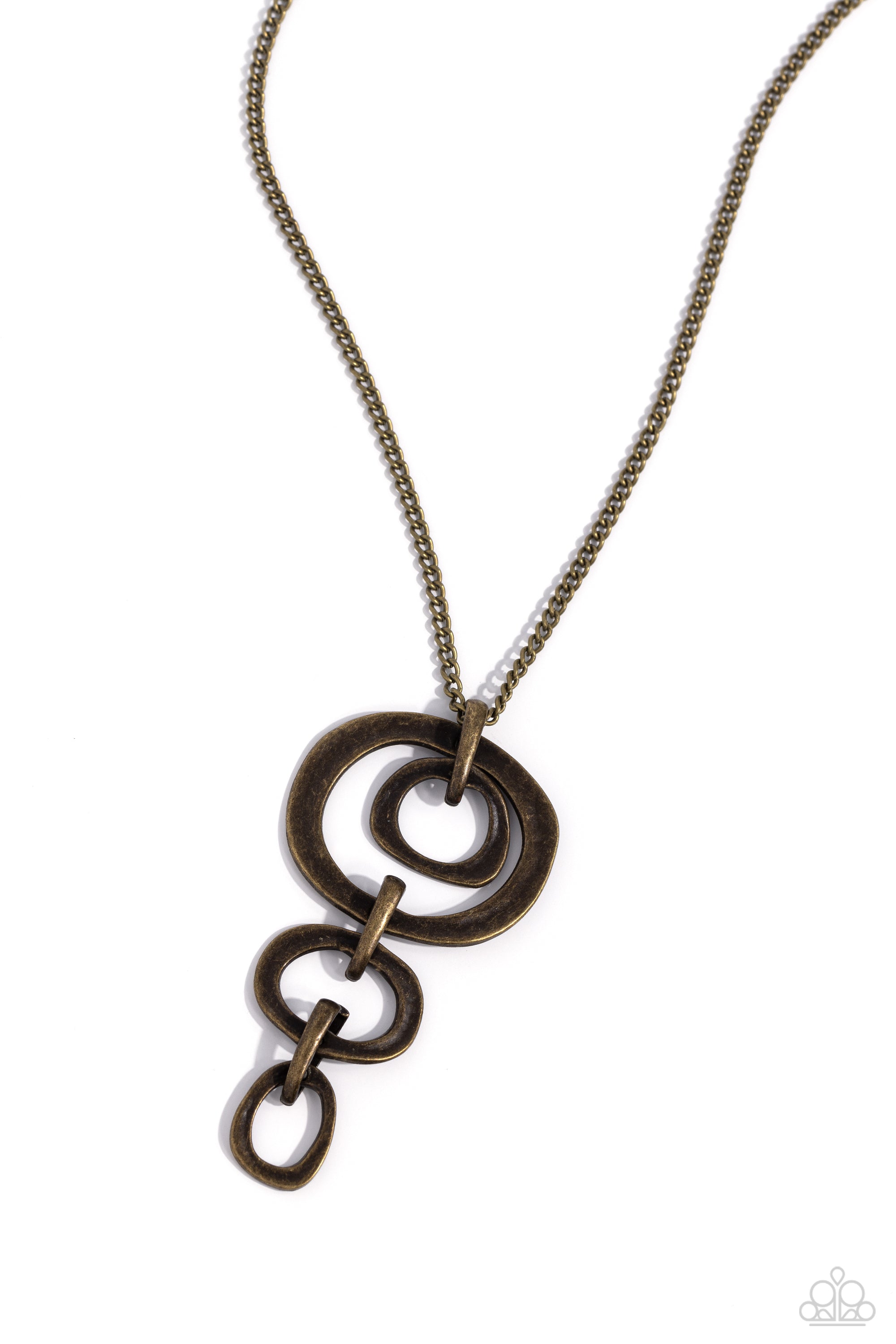 TRANQUIL TRICKLE BRASS-NECKLACE