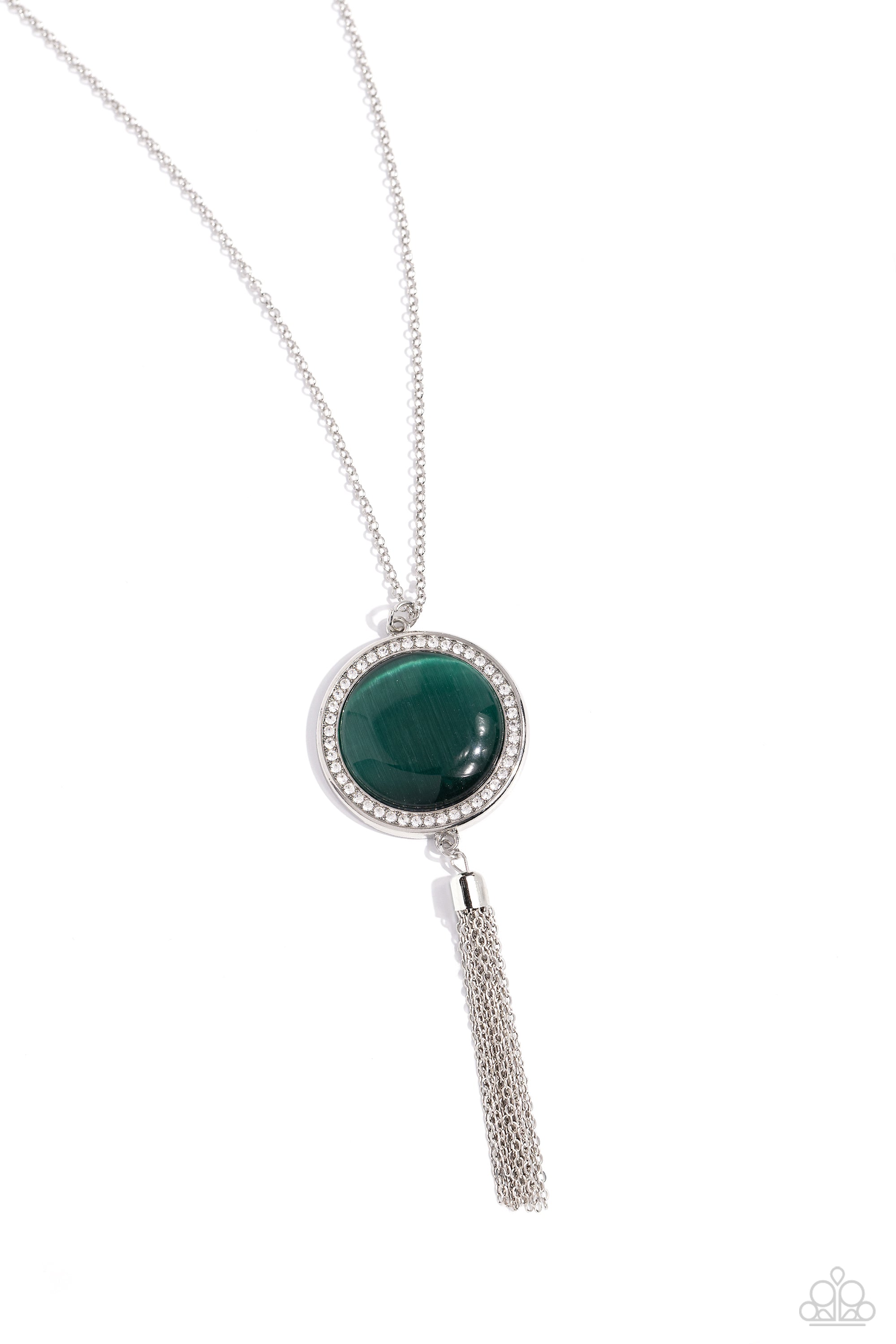 TALLAHASSEE TASSEL GREEN-NECKLACE