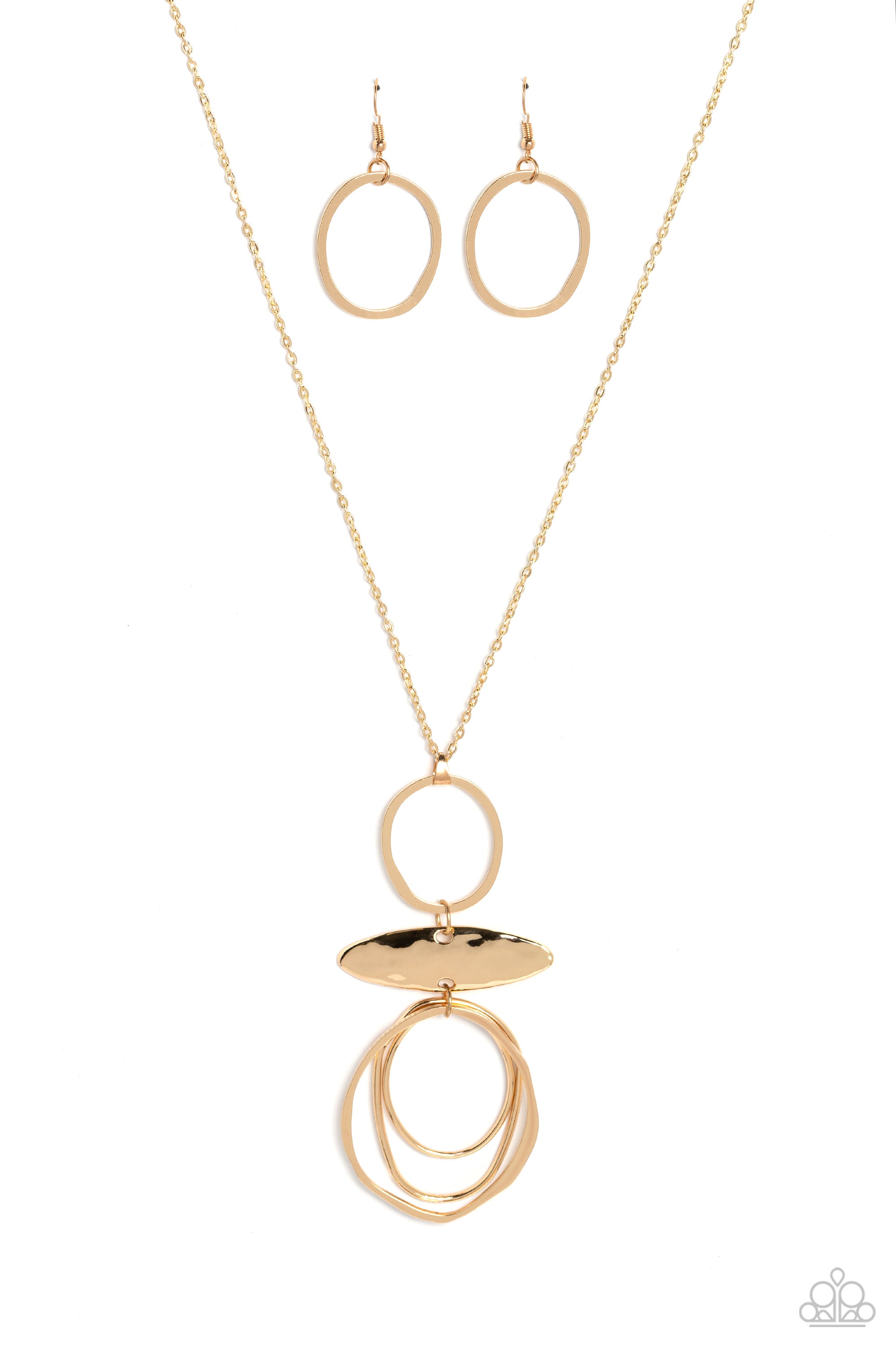 OBLONG OBLIGATO GOLD-NECKLACE