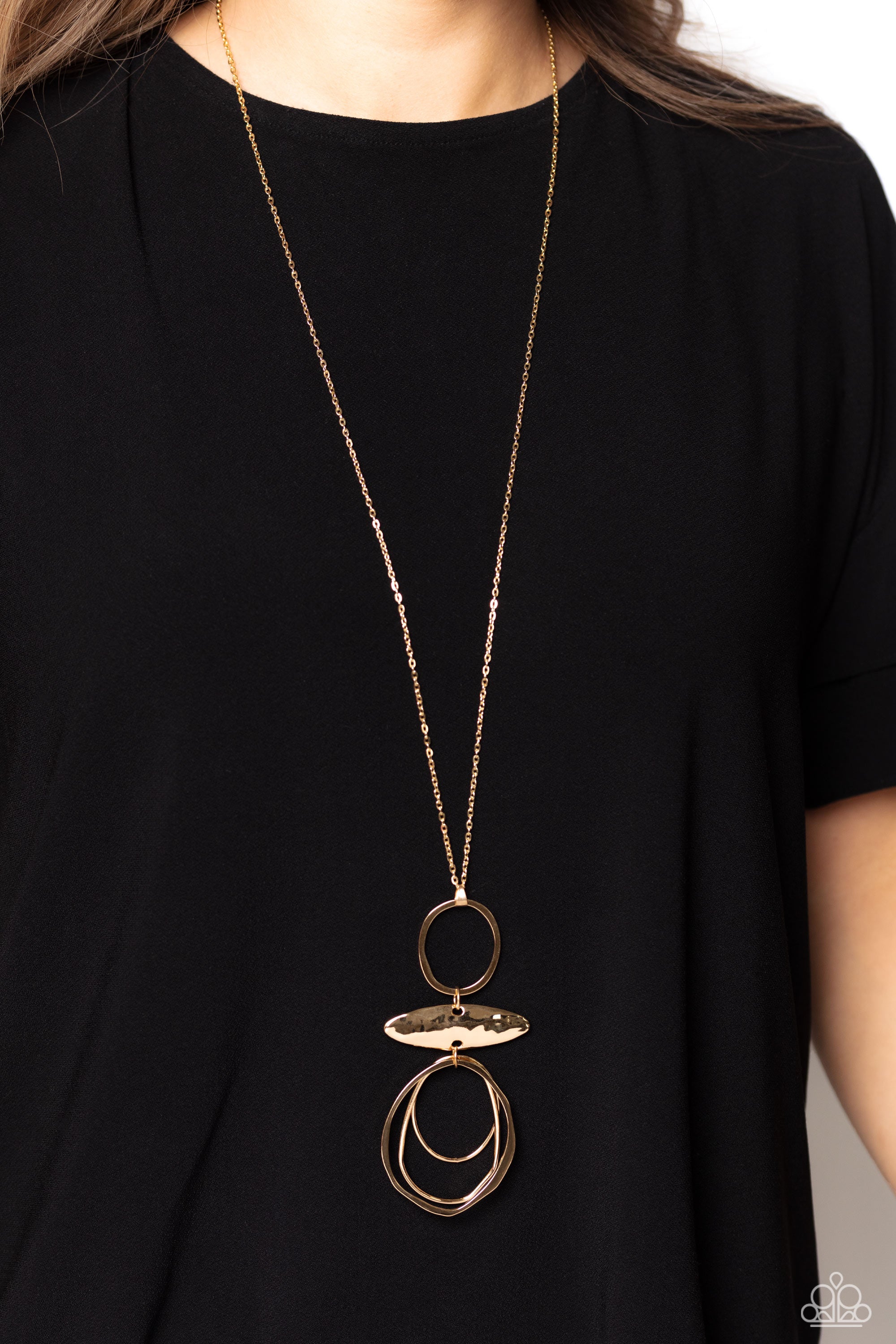 OBLONG OBLIGATO GOLD-NECKLACE