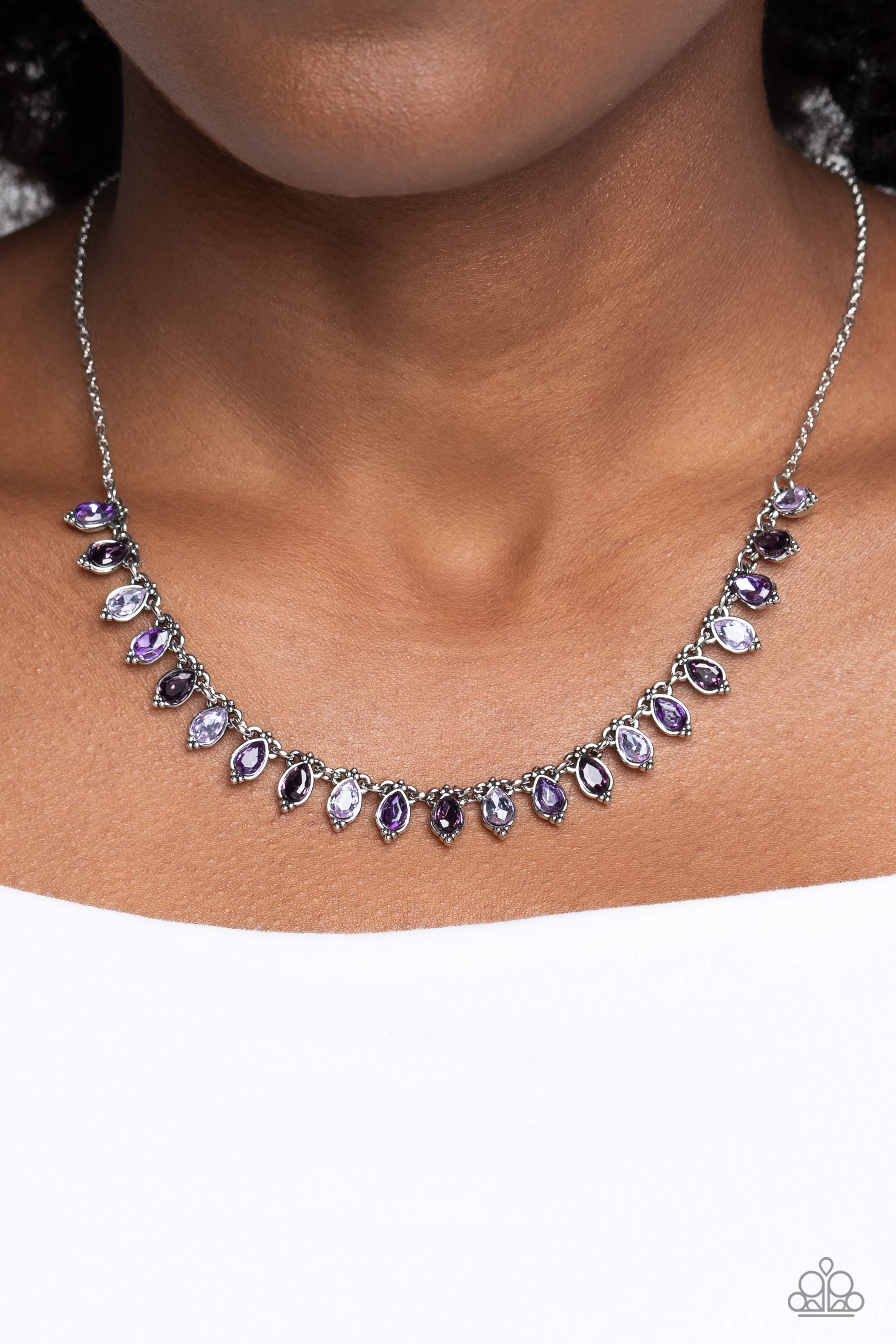 FAIRY LIGHT FASHION PURPLE-NECKLACE