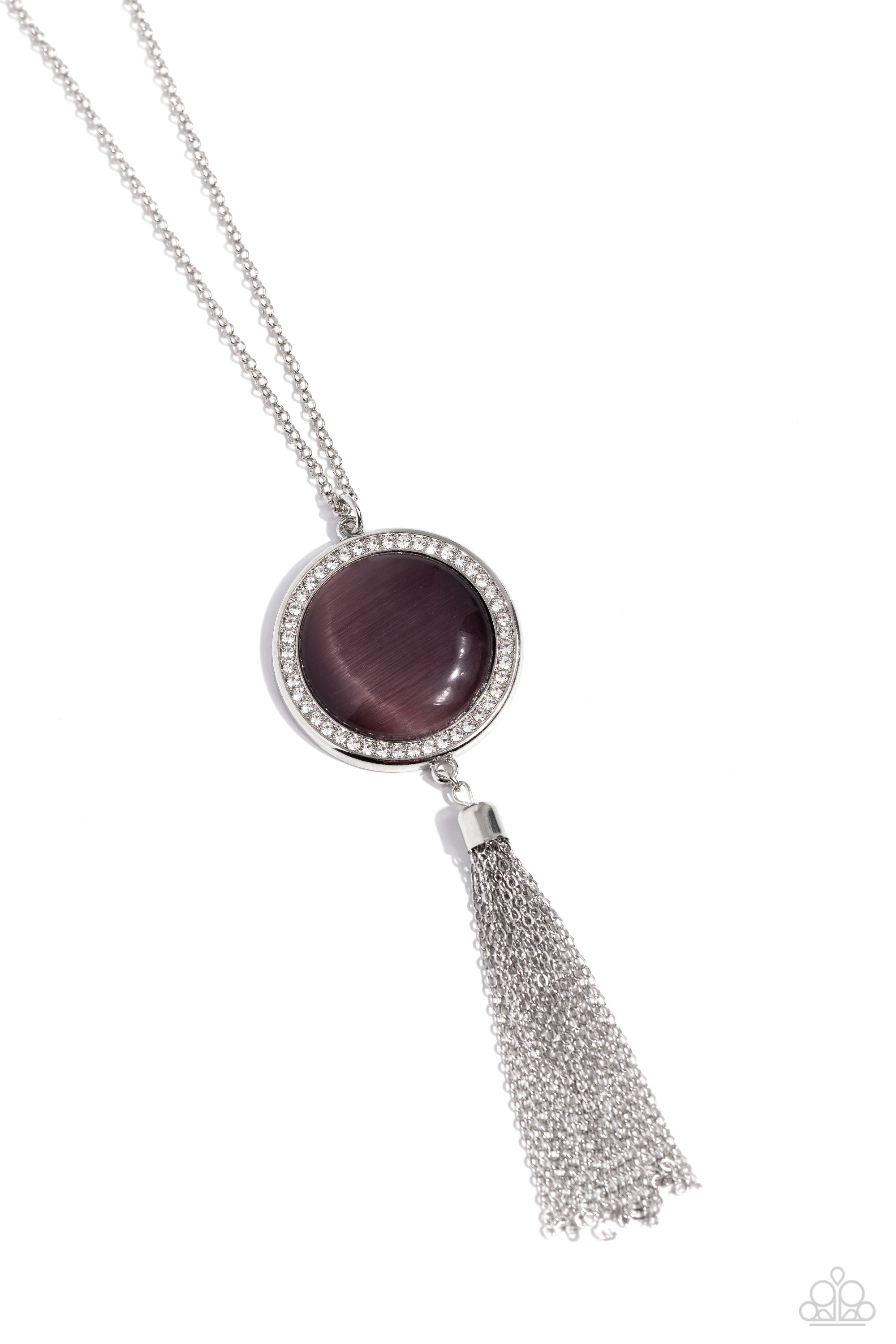 TALLAHASSEE TASSEL PURPLE-NECKLACE