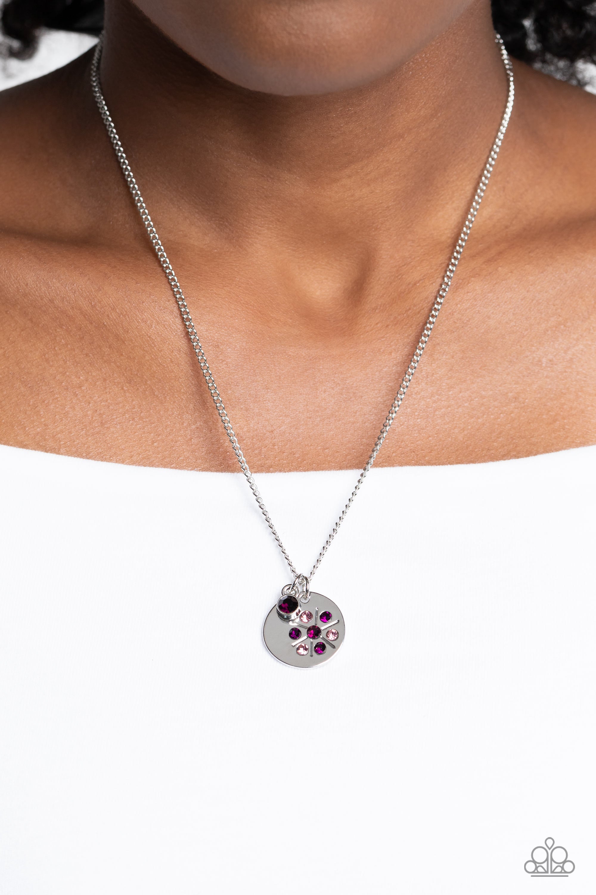 DANDELION DELIGHTS PURPLE-NECKLACE