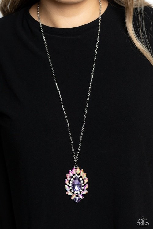 OVER THE TEARDROP PURPLE-NECKLACE