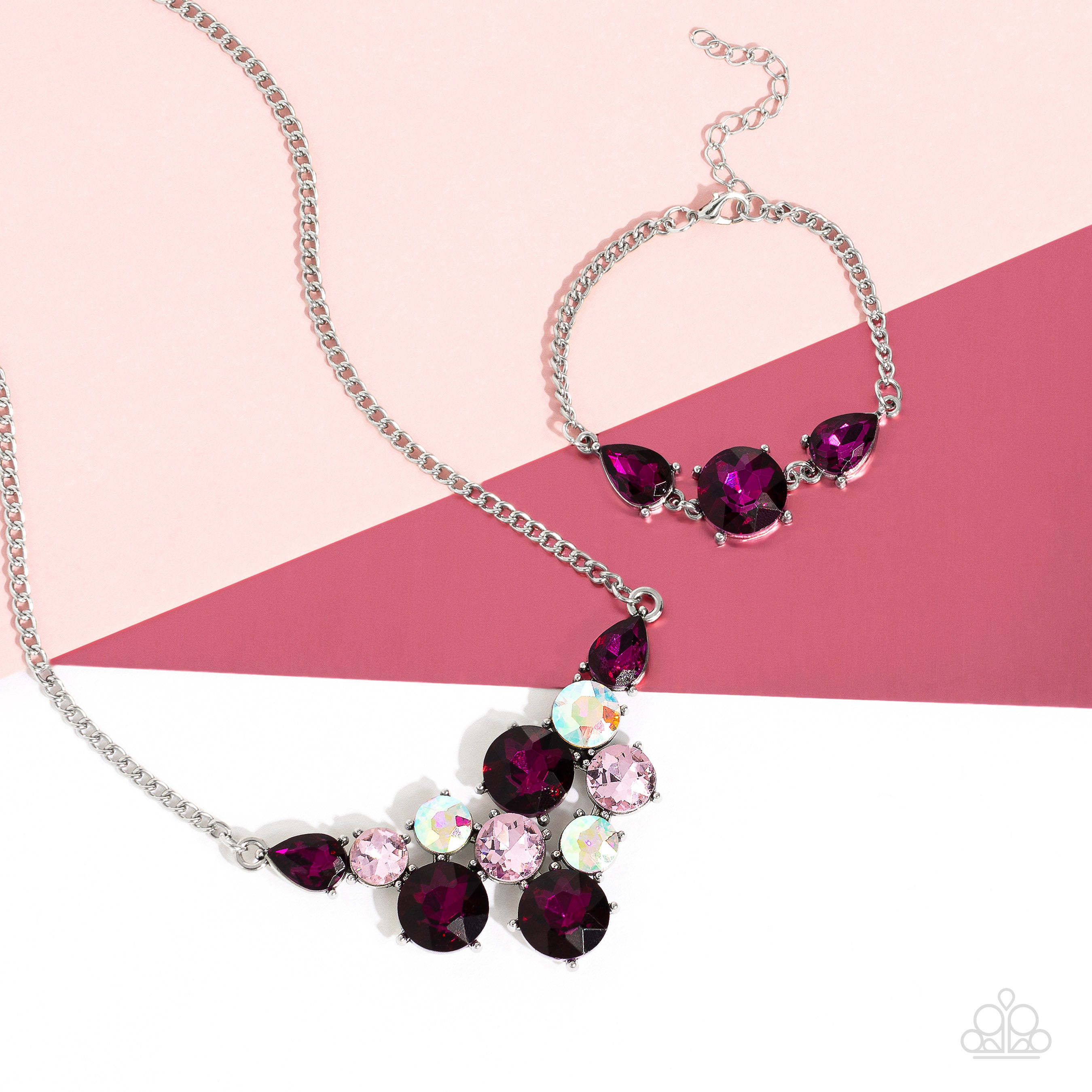 ROUND ROYALTY PINK-NECKLACE