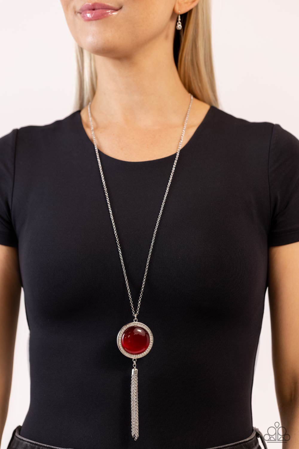 TALLAHASSEE TASSEL RED-NECKLACE