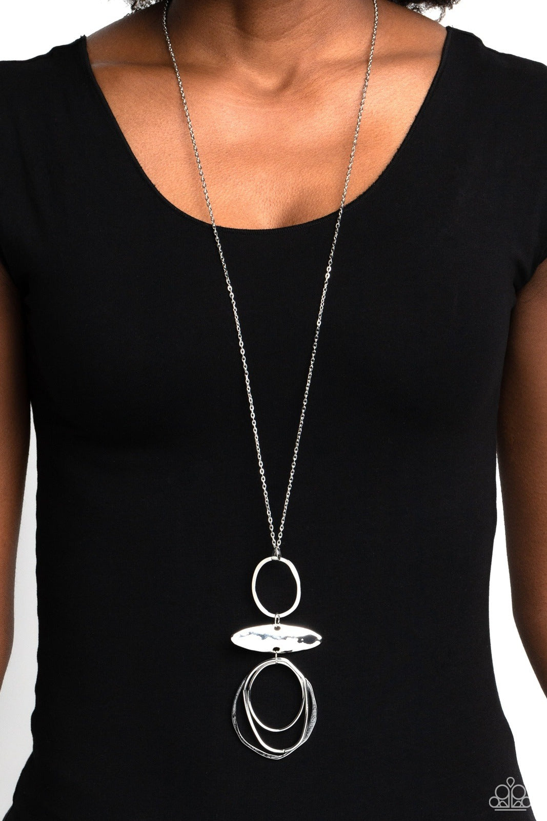 OBLONG OBLIGATO SILVER-NECKLACE